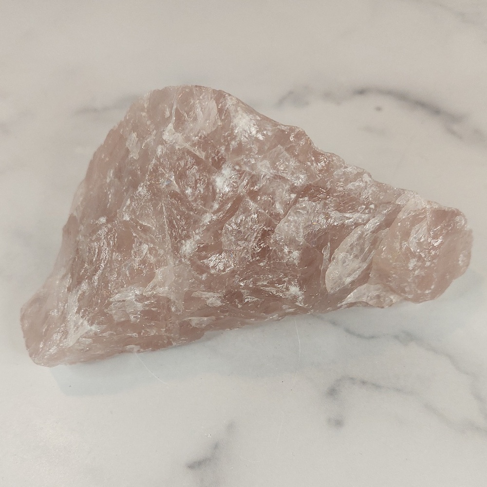 Natural Rose Quartz Chunk | Unconditional Love • Emotional Healing